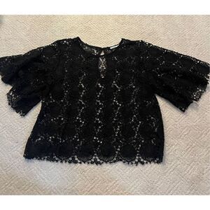 Kimchi Blue Black Lace Blouse